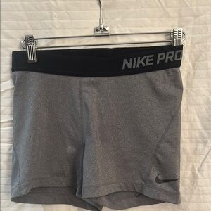 Nike Gray Athletic Shorts Moisture-Wicking Performance